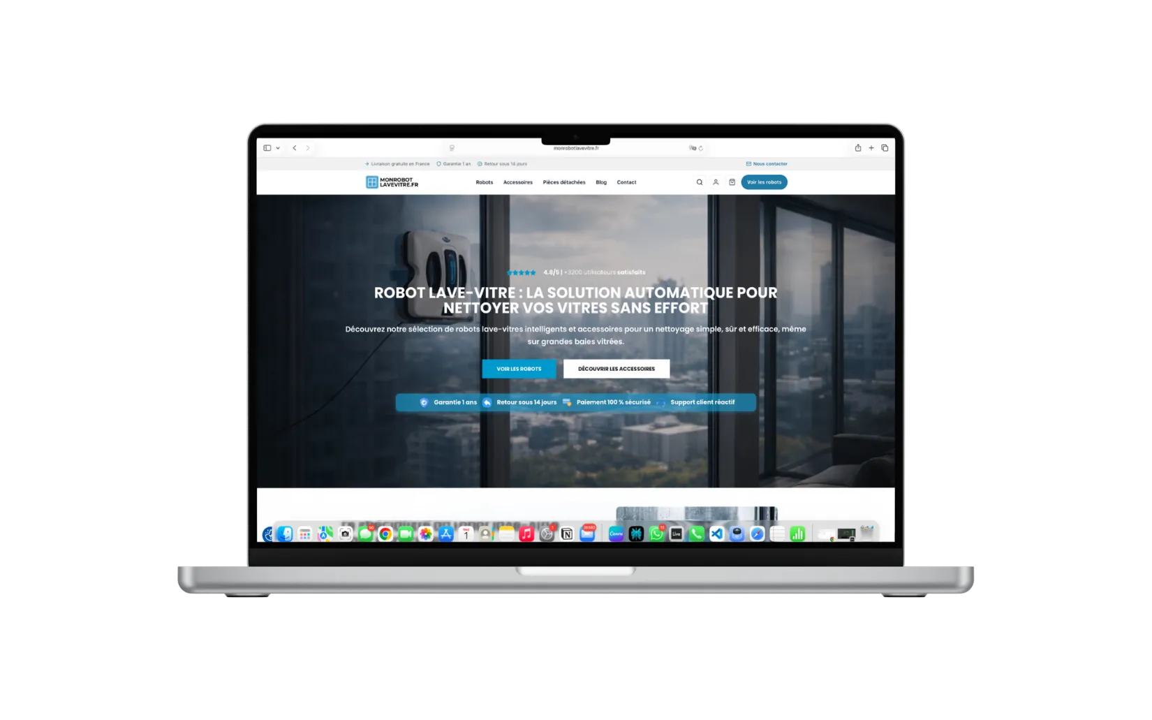MonRobotLaveVitre — aperçu du site